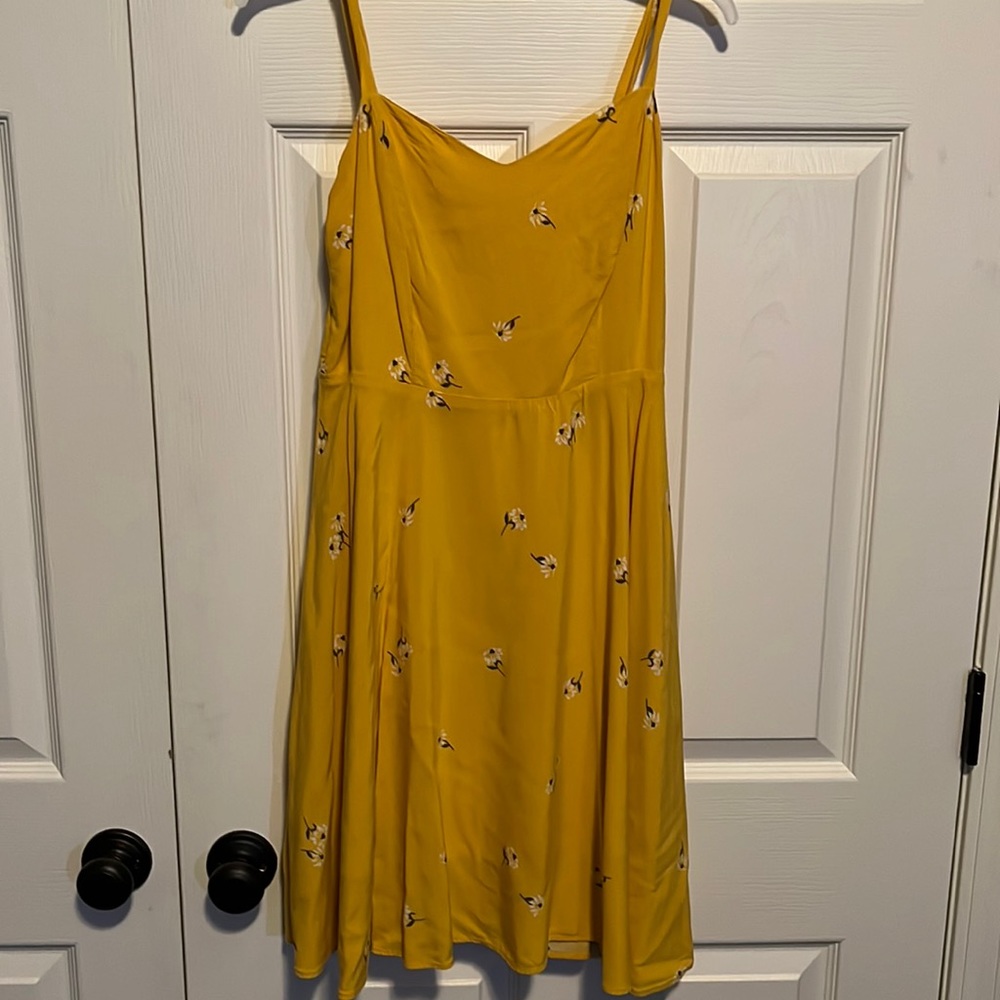 Yellow cami dress